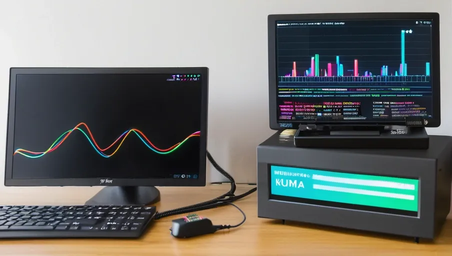 A Raspberry Pi monitor showing a