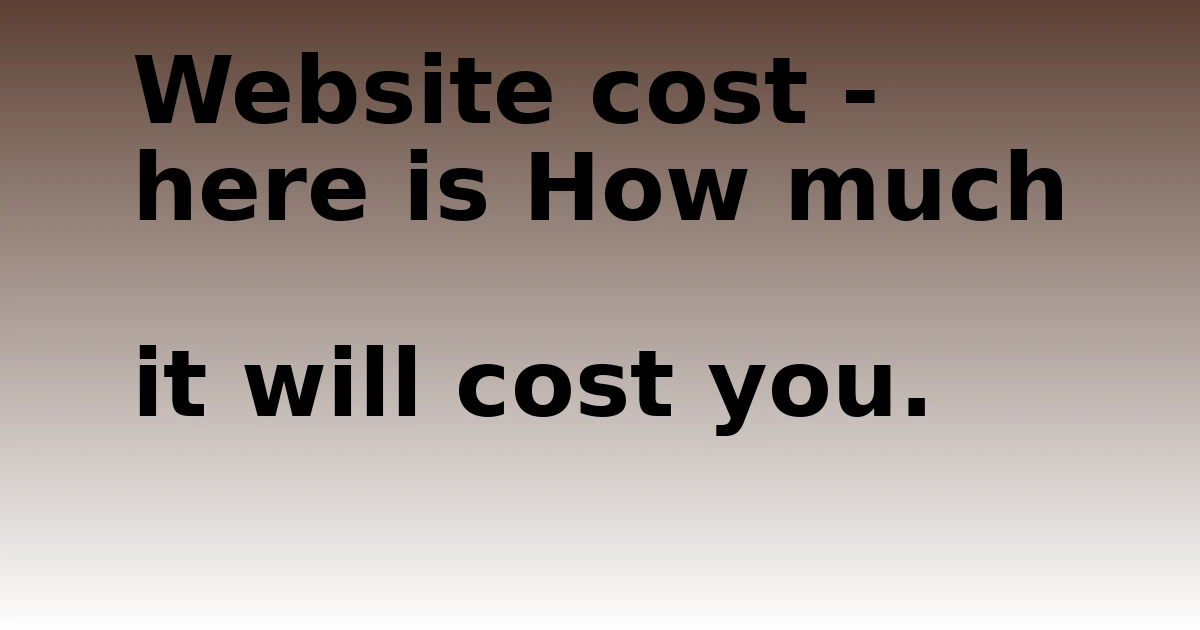 Tech Pappy|Website cost – here is How much it will cost you.
