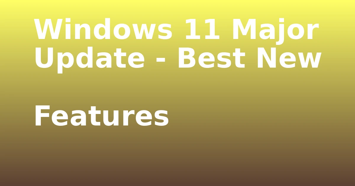 Tech Pappy|Windows 11 Major Update – Best New Features