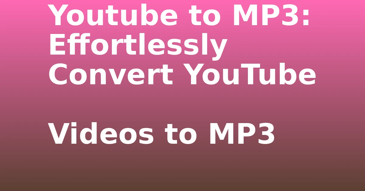 Tech Pappy|Youtube to MP3: Effortlessly Convert YouTube Videos to MP3
